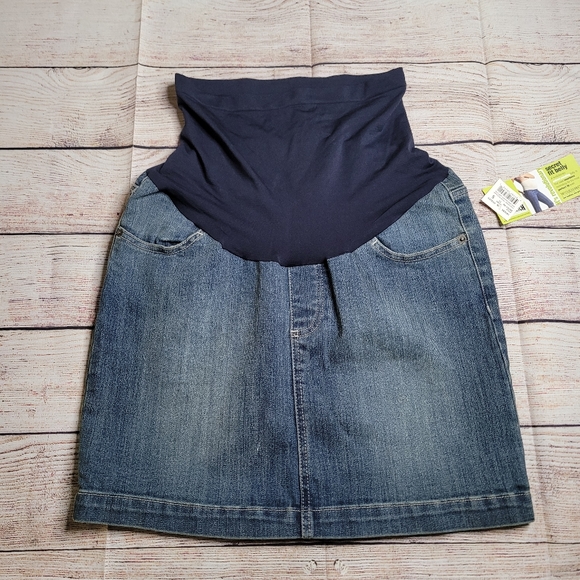 Motherhood Maternity Dresses & Skirts - Motherhood Maternity Denim Skirt